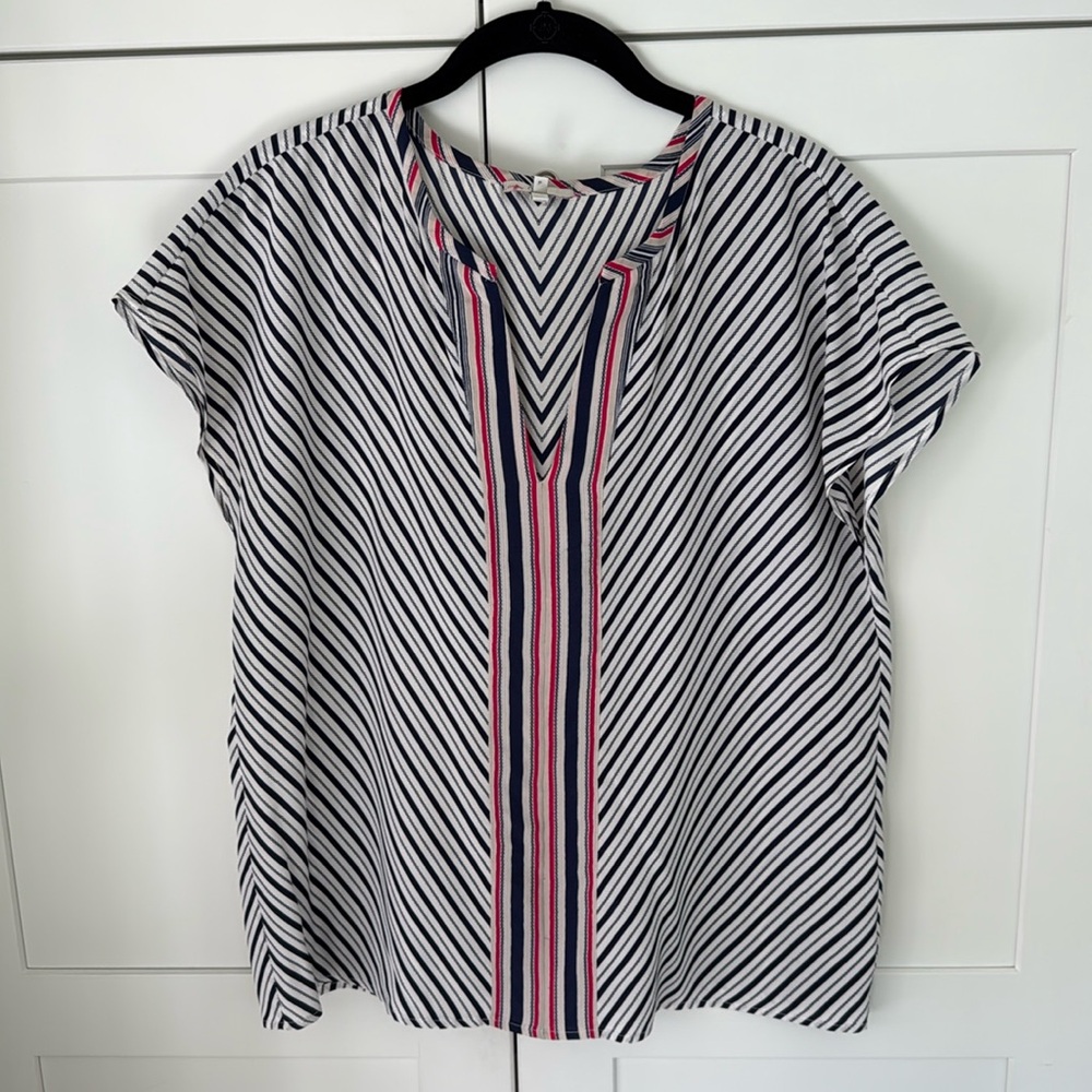 Joie Tashi Striped Silk Tank Top Blouse Small S
